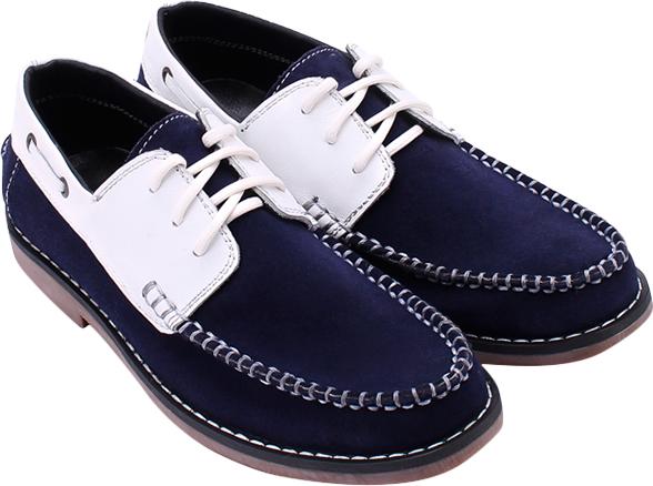 Giày Mọi Nam Huy Hoàng HT7168 - Trắng Phối Xanh (Size