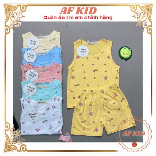 Bộ ba lỗ cho bé Bộ sát nách Minky mom cho bé trai bé gái chất thun lạnh cao cấp siêu mềm siêu mịn