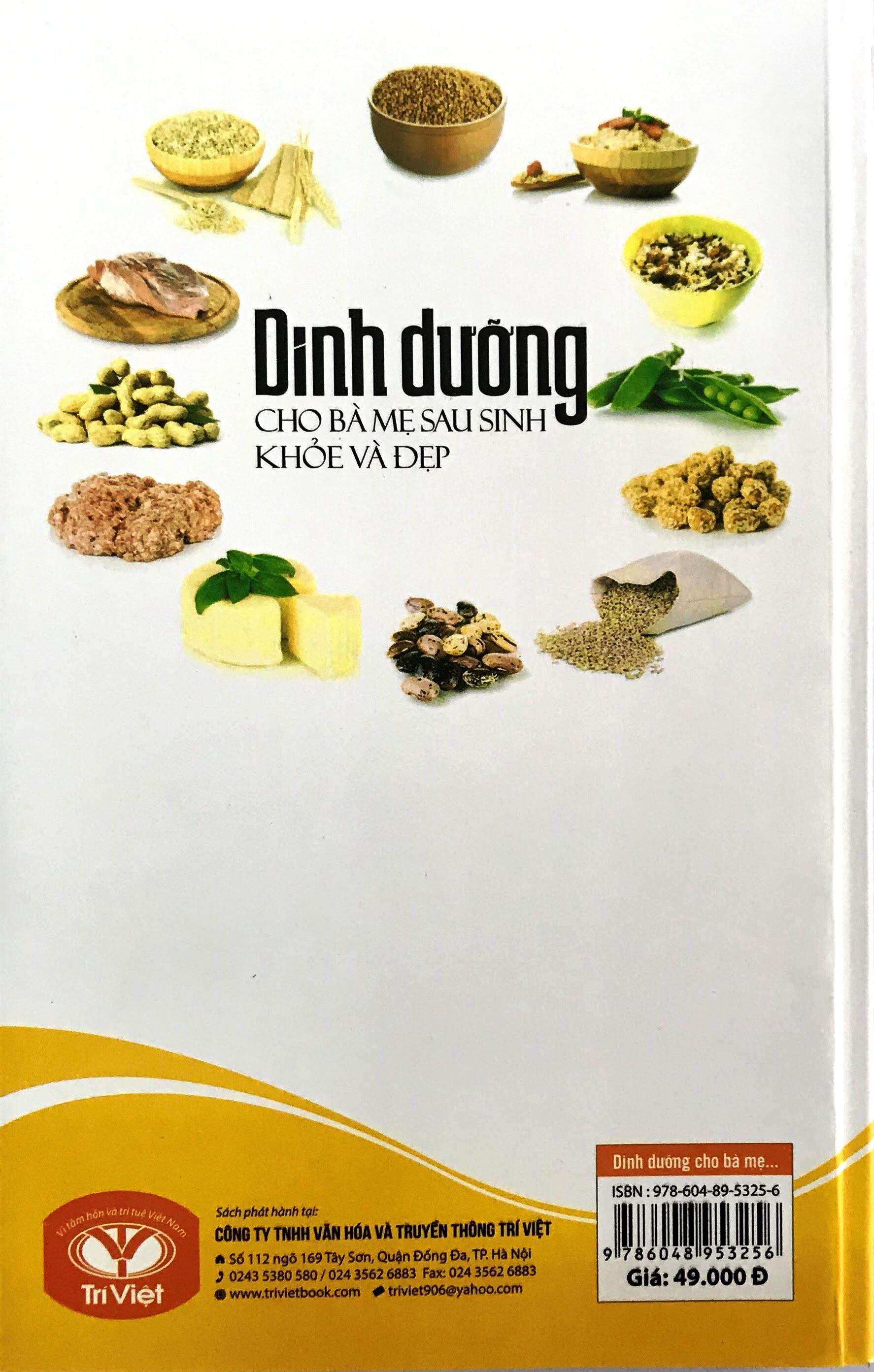 Dinh Dưỡng Cho Bà Mẹ Sau Sinh Khỏe Và Đẹp