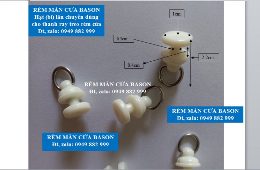 Bi Lăn Thanh Ray Treo Rèm Cửa - Nhiều Số Lượng Khác Nhau
