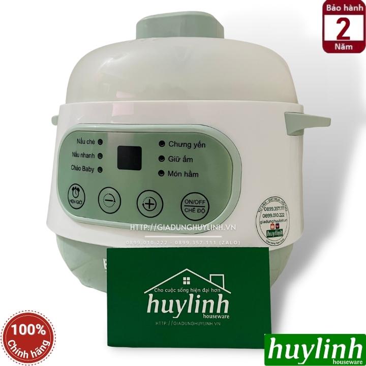 Nồi chưng yến - tiềm - nấu cách thuỷ 1 lít Bennix BN-100A - Màu hồng - Hàng chính hãng