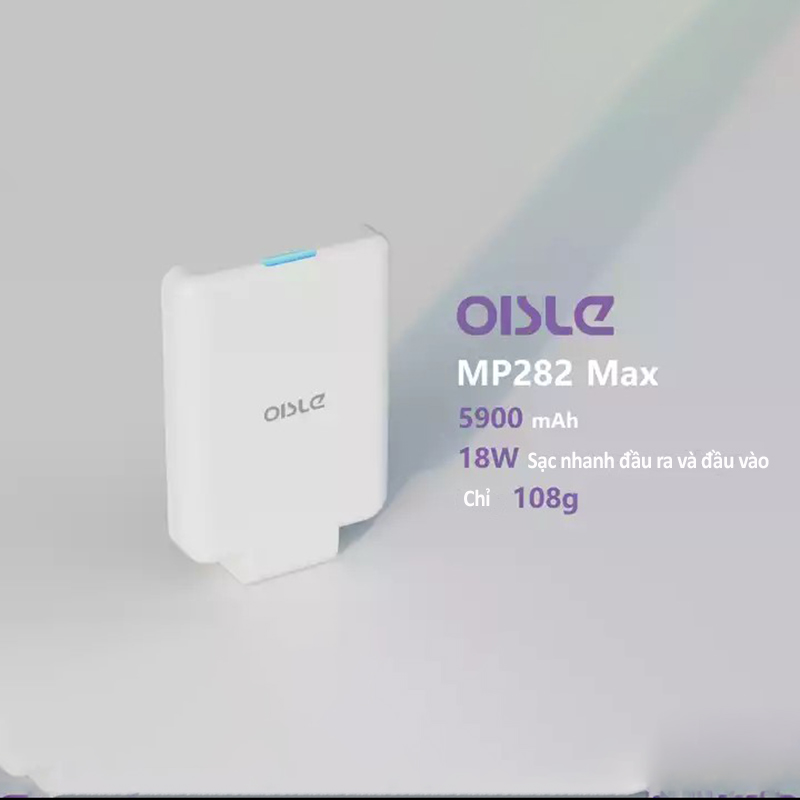 Sạc Dự Phòng OISLE MP282 Max 5900Mah Sạc Siêu Nhanh Mỏng Nhẹ - Hàng Chính Hãng