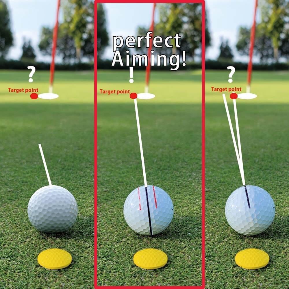 Kẻ line bóng golf 360 độ giúp golfer giảm gậy put trên green