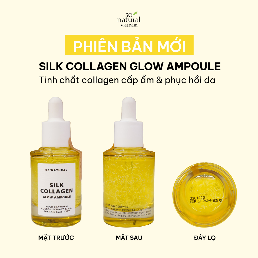 Serum Dưỡng Da Căng Bóng Chống Lão Hoá Silk Collagen Glow AmpouleI 30ml