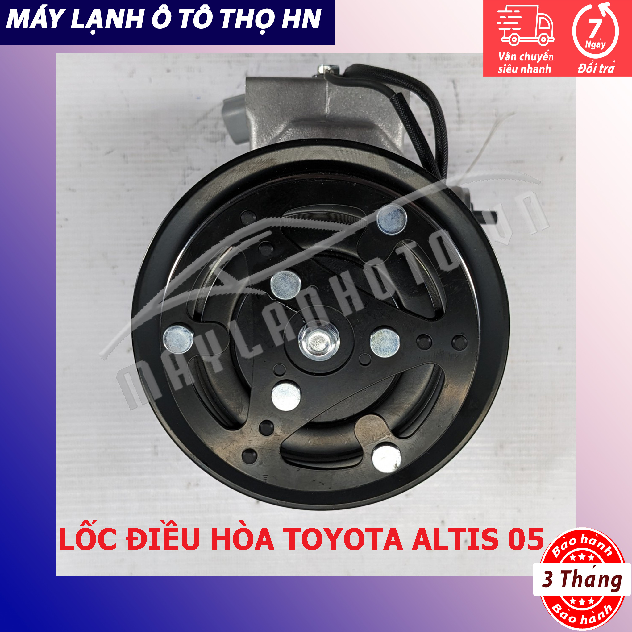 Lốc điều hòa Toyota Corolla Altis 2001 2002 2003 2004 2005 2006 2007 hàng Trung Quốc 01 02 03 04 05 06
