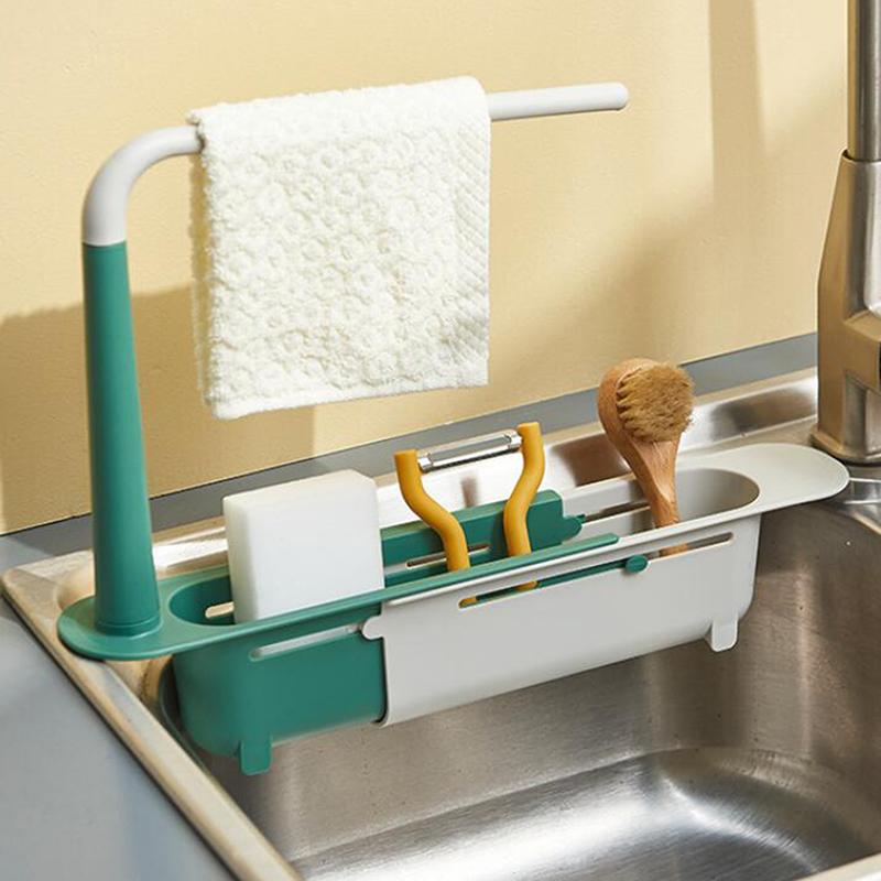 Kính Thiên Văn Bồn Rửa Kệ Bồn Rửa Nhà Bếp Nhà Tổ Chức Xà Phòng Khăn Xốp Giá Đỡ Thoát Giá Giỏ Đựng Đồ Tiện Ích Phụ Kiện