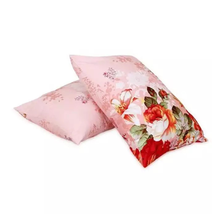 Combo Gối Hơi Sài Gòn và Áo Gối Cotton 40x60cm ( 1 ruột gối ép hơi và 1 áo gối ) - Giao Mẫu Ngẫu Nhiên