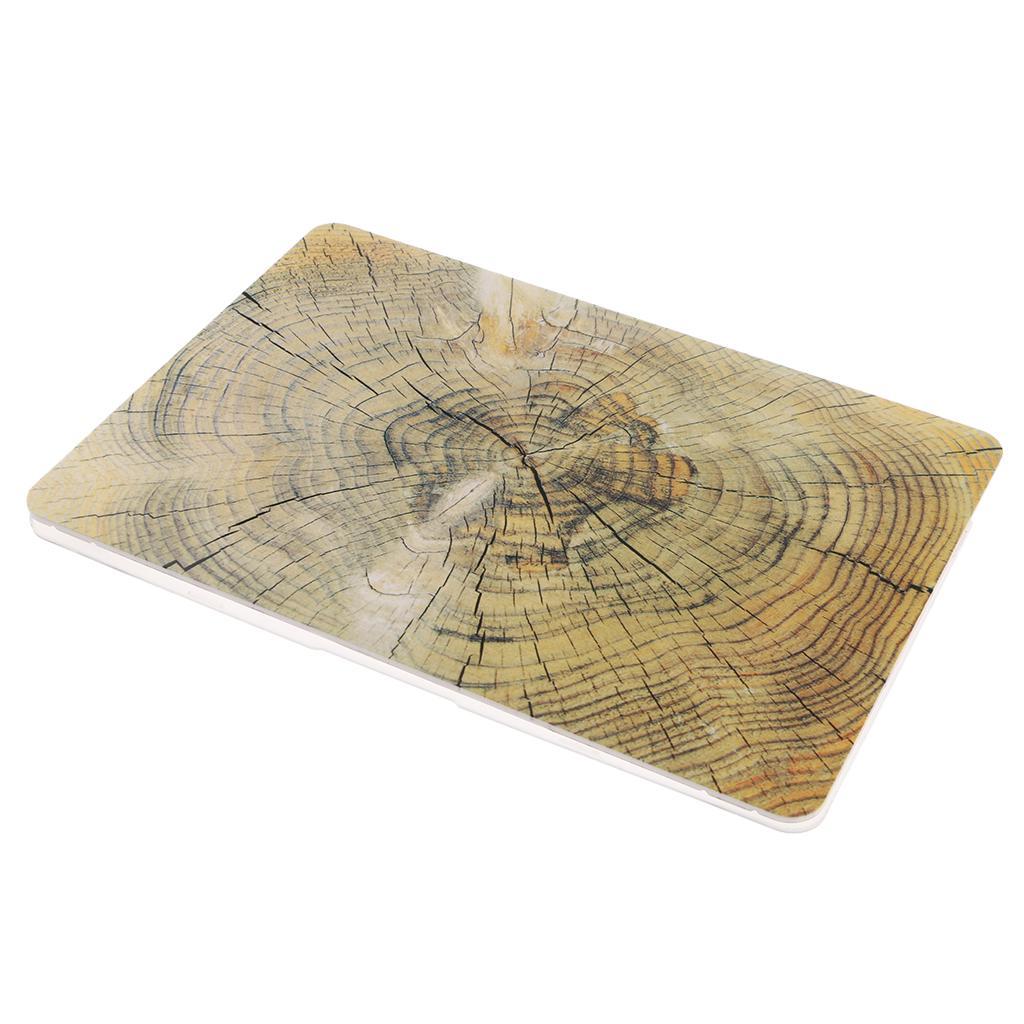 Plastic Hard Cover Case Protector Shell Wood Grain Shape for Macbook Air 13"