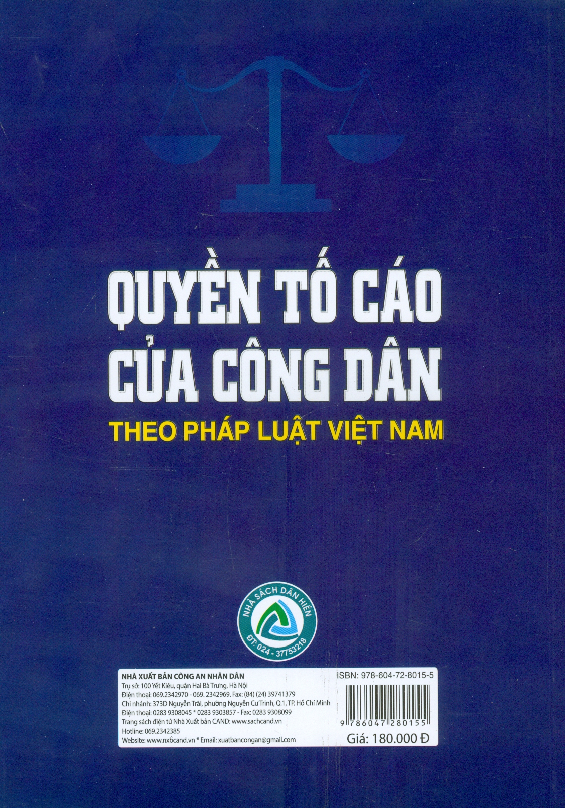 Quyền Tố Cáo Của Công Dân Theo Pháp Luật Việt Nam (Sách Chuyên Khảo)