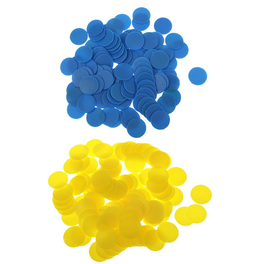 200X18 Mm Nhựa Quầy Board Game Tiddly Winks Trợ Giảng Vàng Xanh Dương