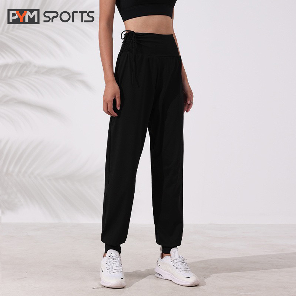 Quần Jogger rút cạp - PYMJ010 tập gym, yoga nữ chất liệu co giãn 4 chiều