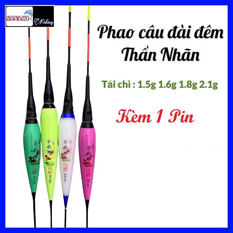 Phao Câu Đài Ngày Đêm Thần Nhãn Nano cao cấp, chất lượng sáng tốt, tăm phao dẻo - Sanami