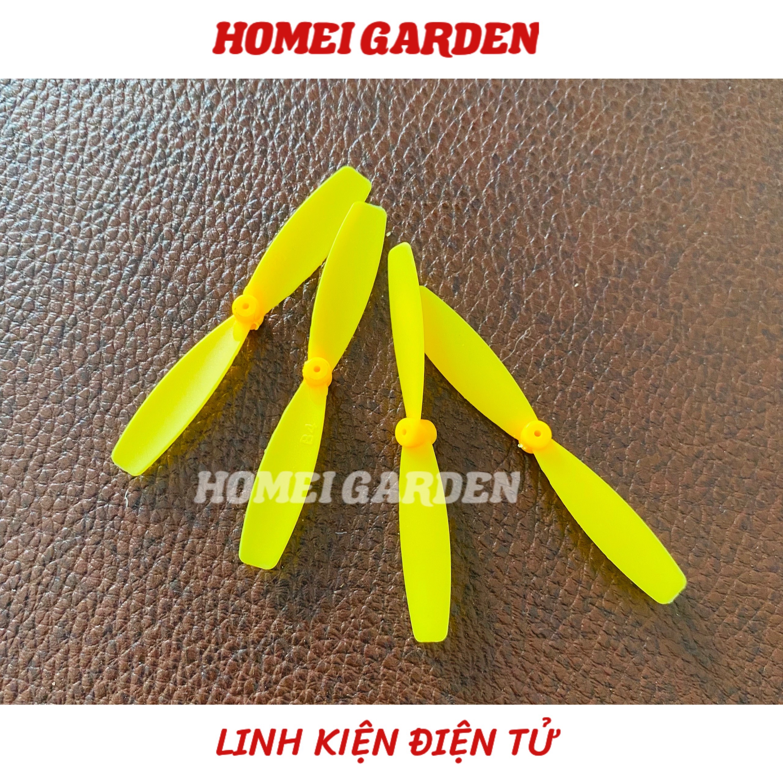 4 cánh quạt máy bay mini thuận nghịch 54,3mm trục 1mm - HM0098