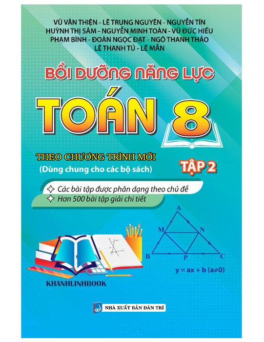 Sách - Bồi Dưỡng Năng Lực Toán 8 - Tập 2 (Biên Soạn Theo Chương Trình Mới)