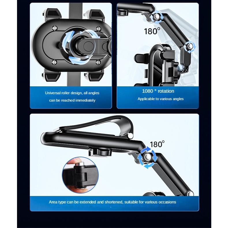 Giá Đỡ Điện Thoại Đa Năng Xoay 1080 Độ Kẹp Tấm Che Nắng Thông Dụng Cho Xe Hơi