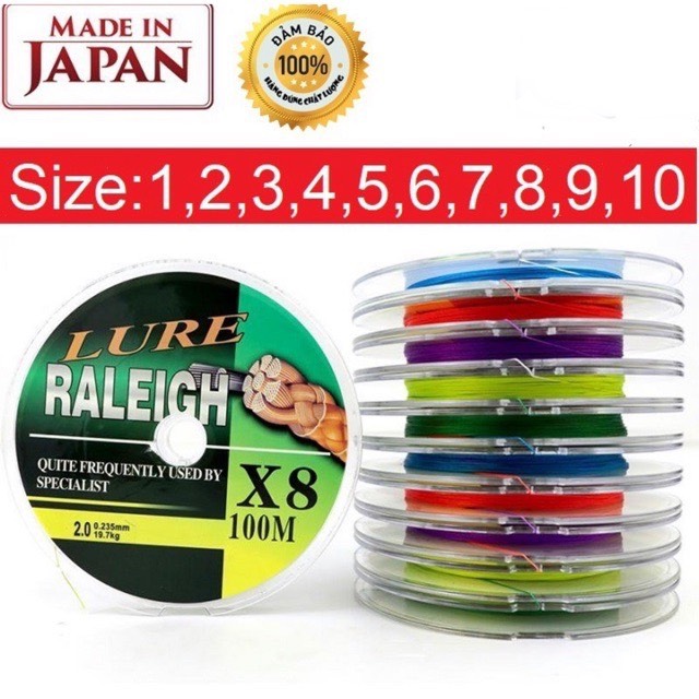Dù lure dây câu cá chuyên lure X8 dài 50m siêu mịn 8 lõi siêu khỏe