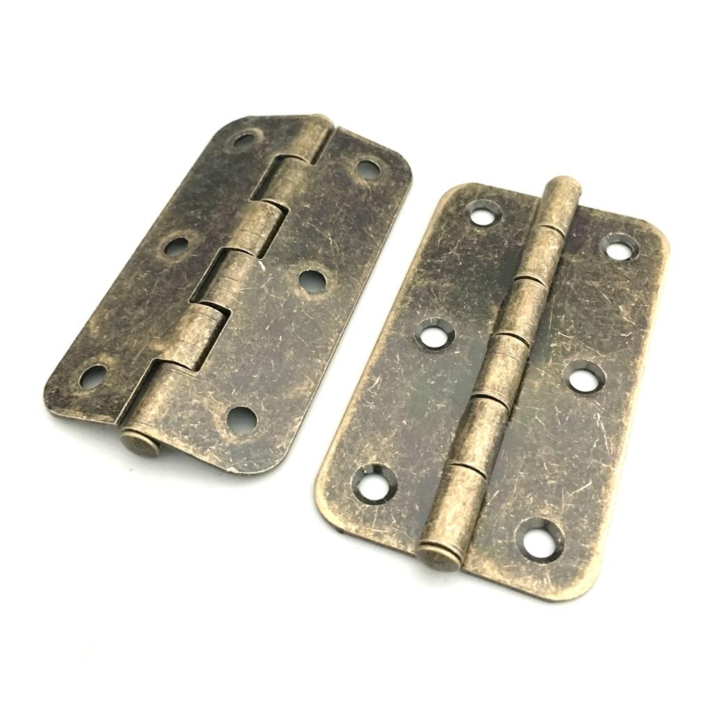 Vintage Antique Brass Mini Hinges for Wooden Furniture Box Hardware