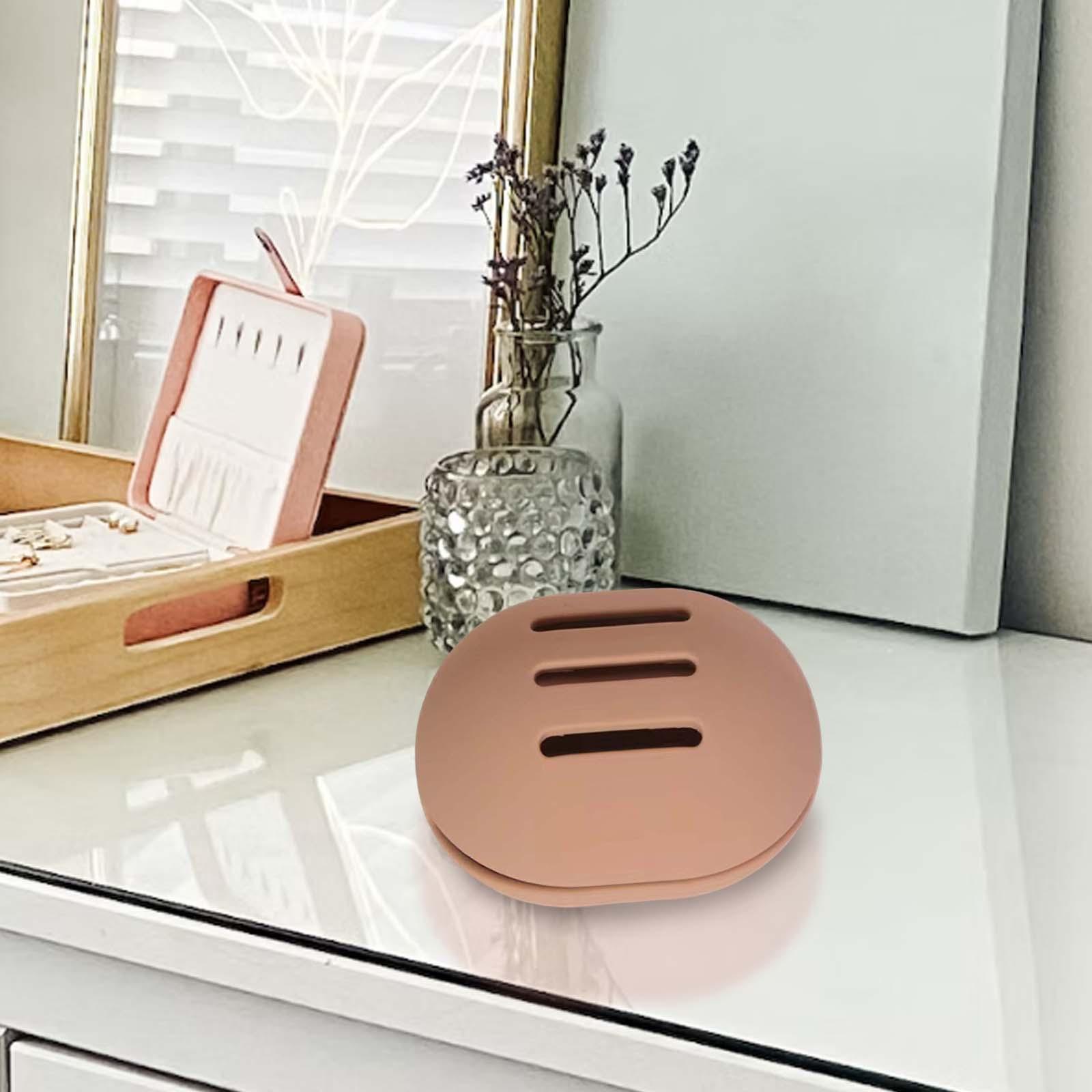 Silicone Make Up Blender Case Organizer Container Khaki