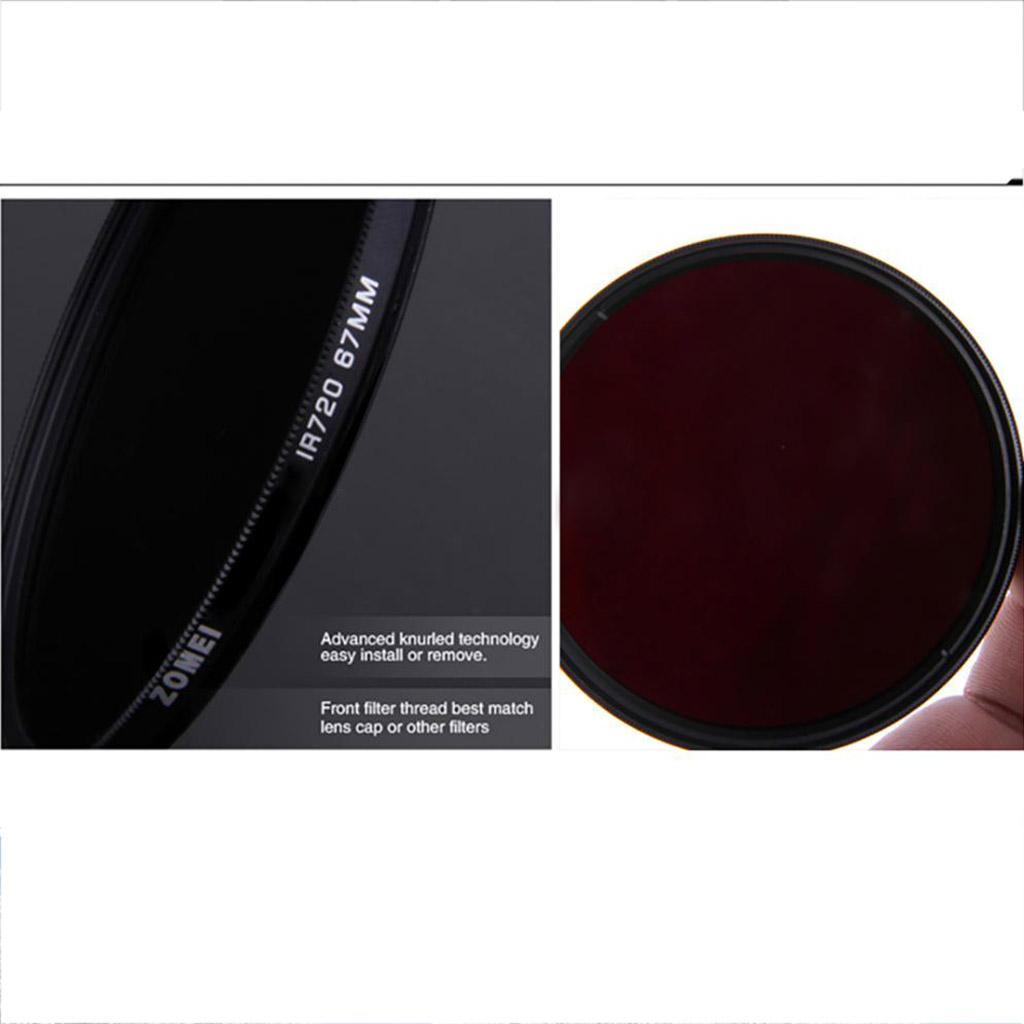 77mm Infrared IR Filter 720nm Pass   for Camera Lens Special Effects