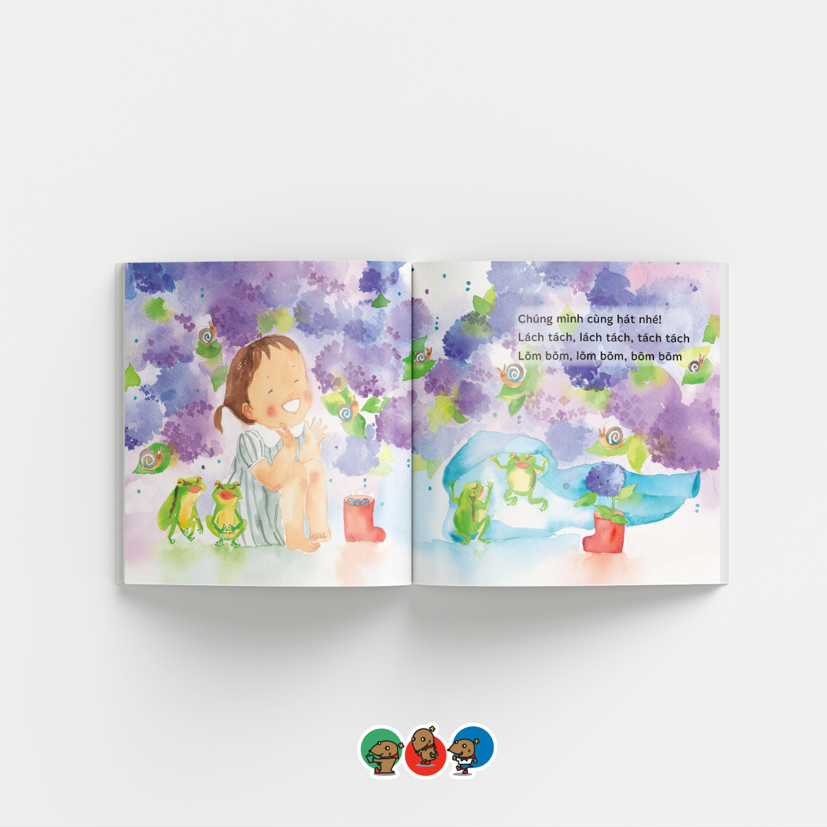Sách Ehon cho bé 1-3 tuổi - Đi dạo dưới mưa