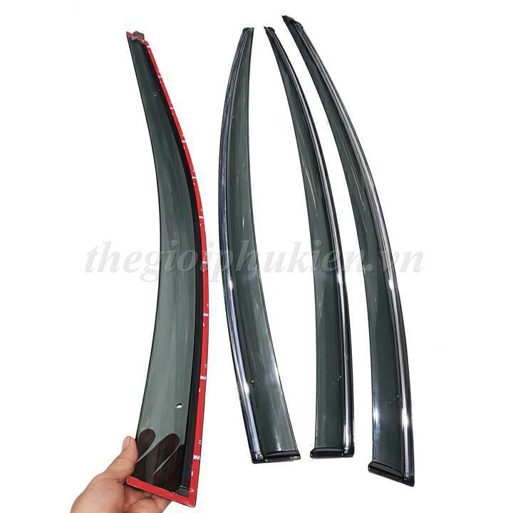 Bộ vè che mưa Kia K3 chỉ mạ Crom cao cấp