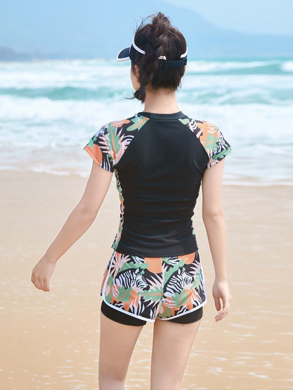 ĐỒ Bơi Nữ Rời Đùi Ngắn Tay Che Bụng