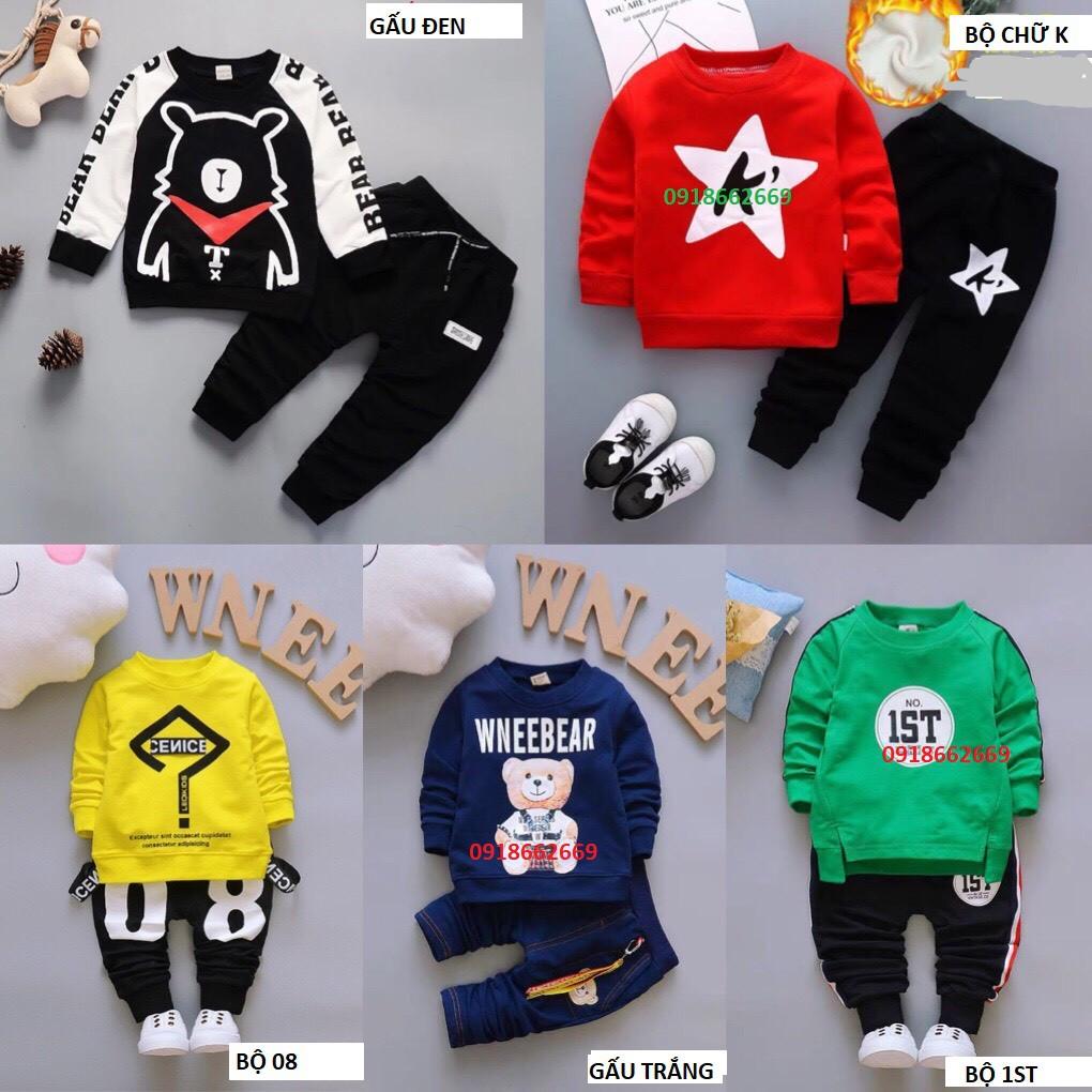 Bộ dài thu bé trai size 5-21kgi
