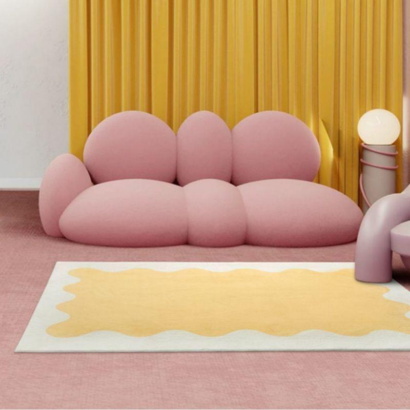 Thảm Trải Sàn Nhẹ Màu Kem Cà Phê Phong Cách Hàn Quốc Sang Trọng