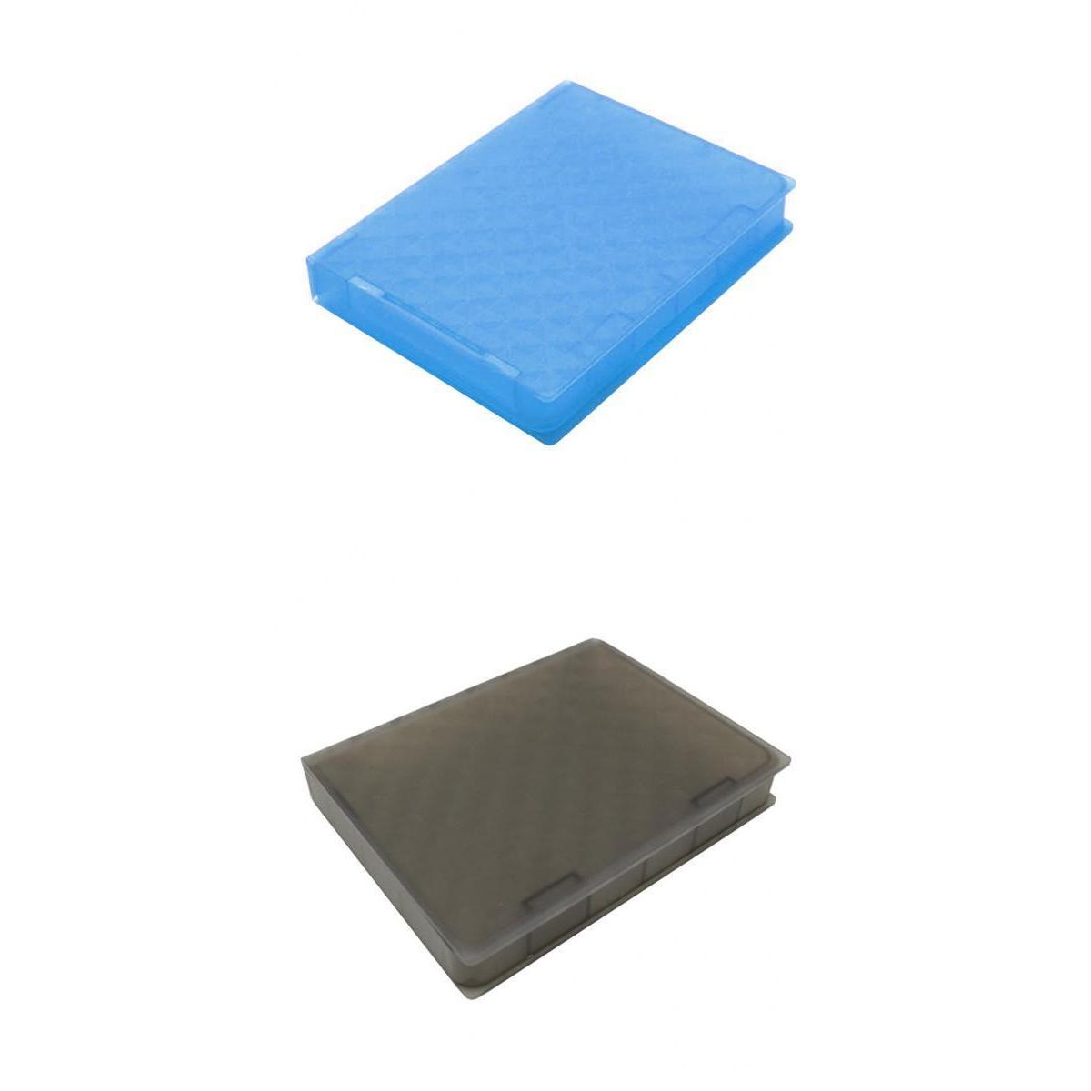 2Pcs External 2.5" SATA Hard Drive Enclosure SSD HDD Disk Case Cover
