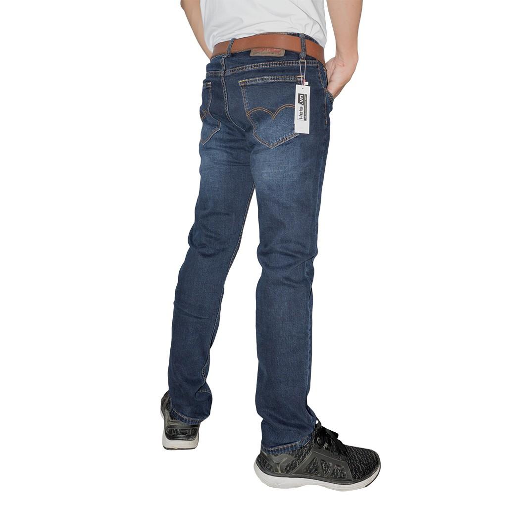 QUẦN JEANS NAM XANH WASH VỚI CHẤT VẢI JEANS CO GIÃN THOẢI MÁI THÍCH HỢP ĐI CHƠI VÀ MẶC THƯỜNG NGÀY CHO CÁC CHÀNG TRAI