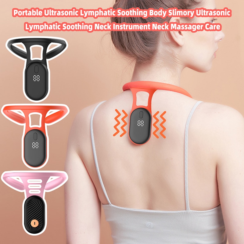 Máy Massage Cổ Siêu Âm Lymphatic, Lưu Thông Máu - cao cấp