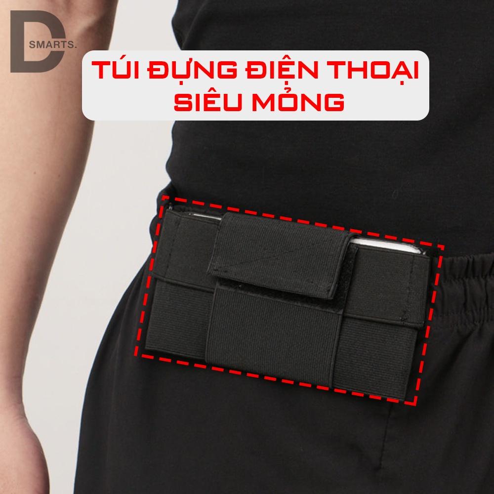 Túi đựng điện thoại siêu mỏng kẹp cạp quần không lộ, không rơi, chất liệu kaki chống thấm nước.