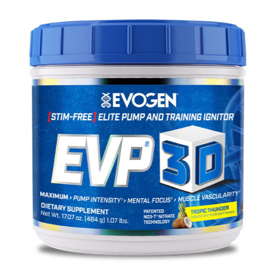 [Chính hãng] Evogen EVP-3D Pre-Workout (40 Liều), Tăng Sức Mạnh, Sức Bền, Tỉnh Táo Trước Tập, Không Caffein