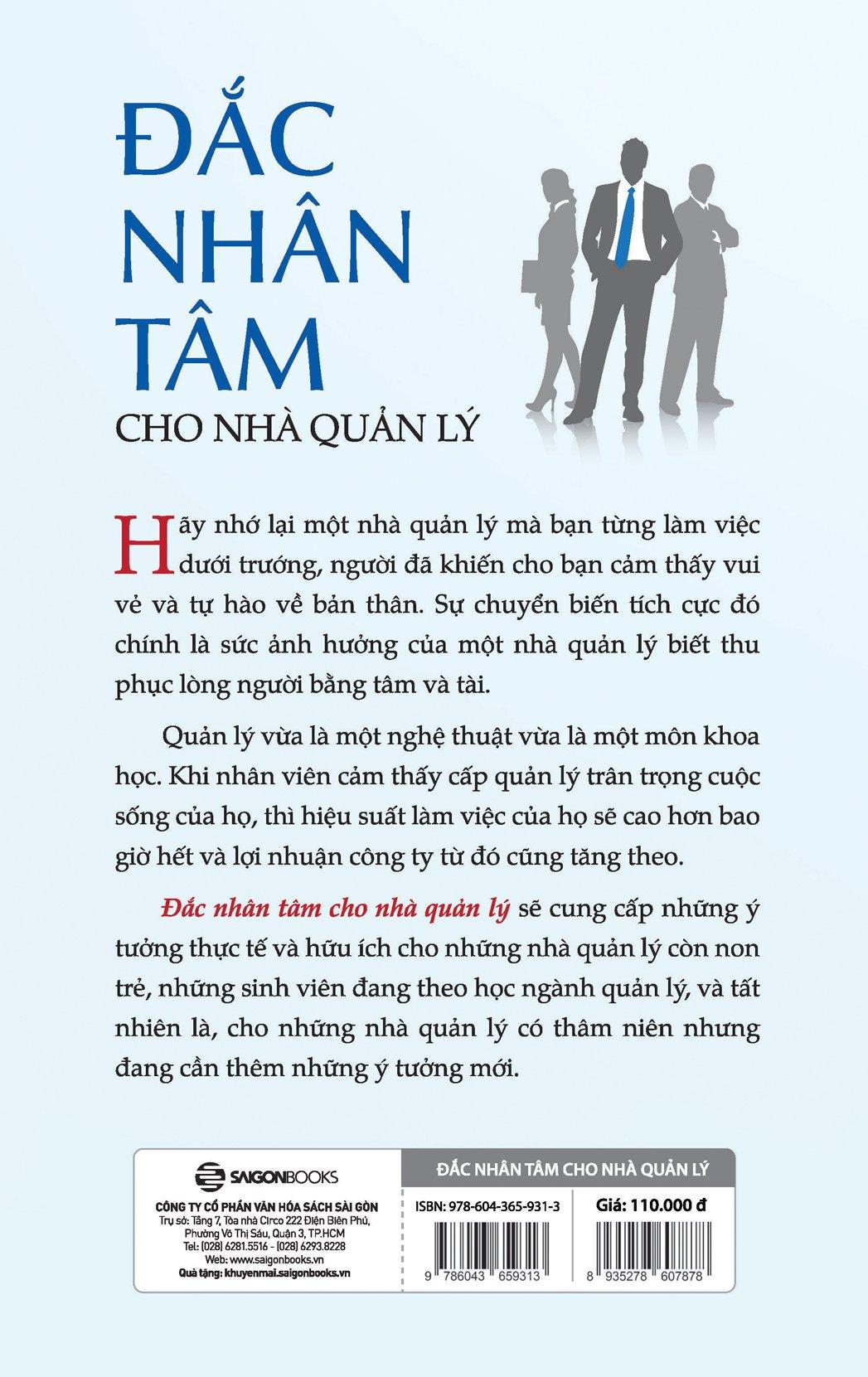 Đắc Nhân Tâm Cho Nhà Quản Lý (Tái Bản 2023)