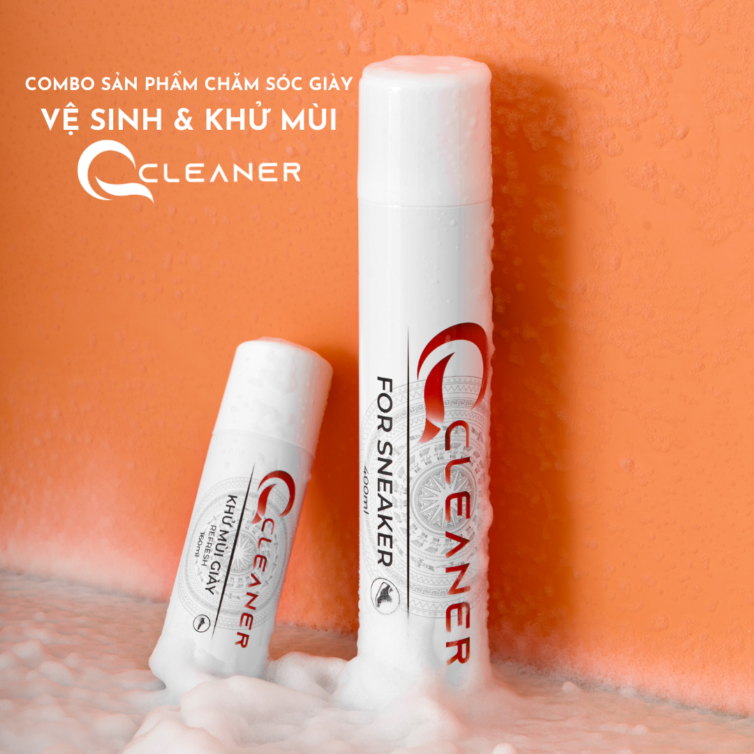 Chai xịt bọt vệ sinh giày Sneaker, da, thể thao, không giặt phơi-Hàng Việt Nam SX