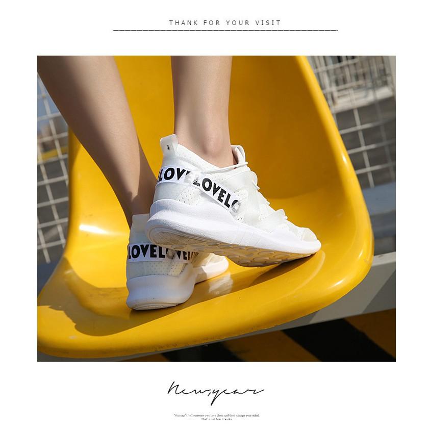 Giày sneaker nữ siêu nhẹ 01, chất liệu vải dù kết hợp da siêu bền đẹp đế casu chống trơn trượt, hàng nhập Quảng Châu