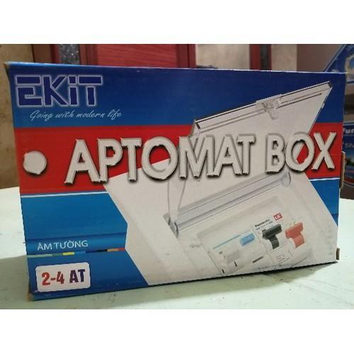 Tủ điện âm tường 2-4 AT Ekit chứa aptomat