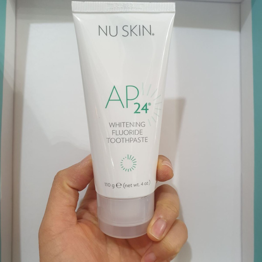 Kem đánh răng AP24 Nuskin 110g tan mảng bám trắng sáng hết hôi miệng ngừa sâu răng