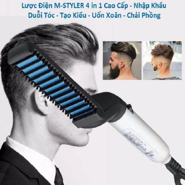 Lược điện chải tóc tạo kiểu cho nam M-STYLER lượt kiểu dáng mini nhỏ gọn chải phồng, duỗi thẳng