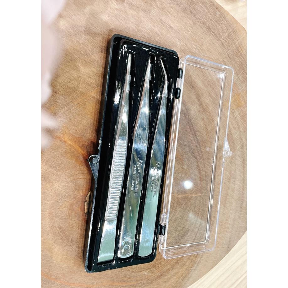 Bộ Nhíp Gắp Linh Kiện Anex Nhật Bản: 3 - 5 Chi Tiết No.1093 - No.1090 Thép không gỉ