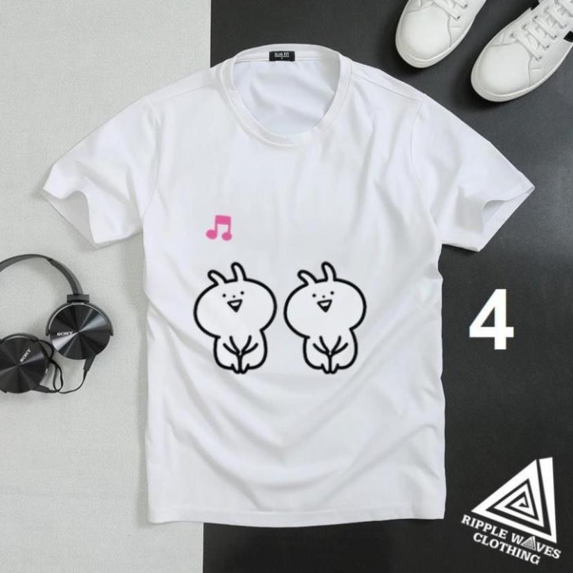 - Áo Thun In Hình Thỏ Tăng Động