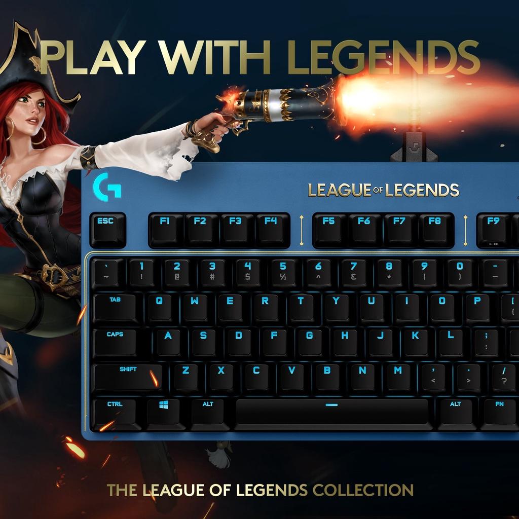 Bàn phím cơ Logitech G Pro X League of Legends Hàng chính hãng