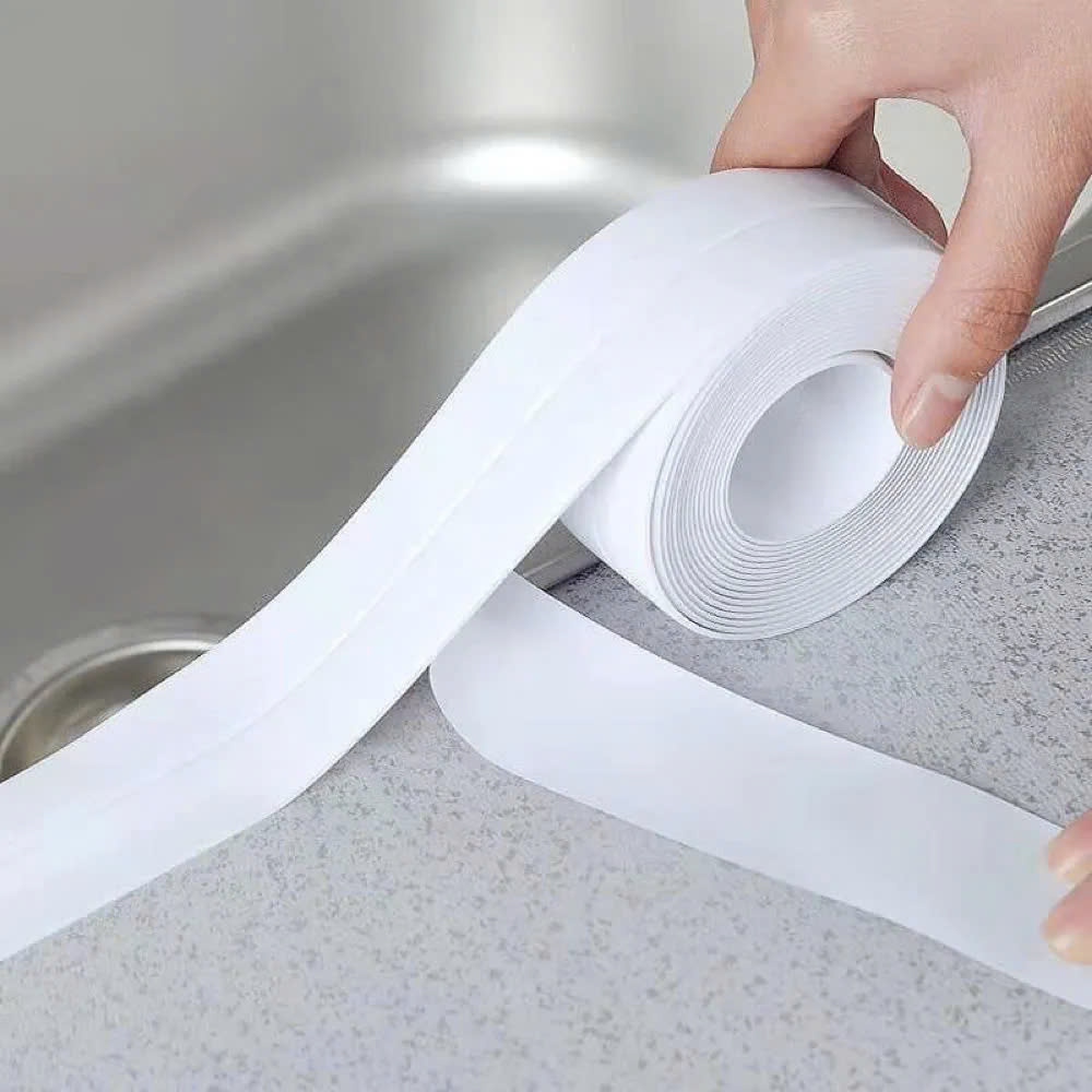 Băng Keo Dán Mép Đa Năng 3M Màu Trắng Dán Chống Thấm Bồn Rửa Chén, Mép Cửa, Mép Tường