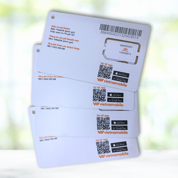 Sim data 4G Vietnamobile, sim số đẹp hàng chính hãng 150GB/tháng, Miễn phí 2 tháng, Tặng 20p ngoại mạng, Miễn phí nội mạng.
