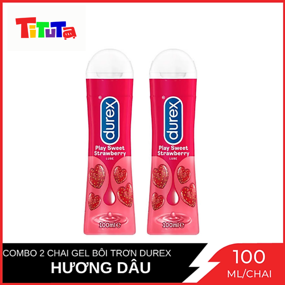 Combo 2 Chai Gel bôi trơn Durex Play Sweet Strawberry Chai 100ml X2