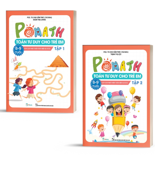 Combo Pomath Toán Tư Duy Cho Trẻ 8 - 9 Tuổi  - Bản Quyền