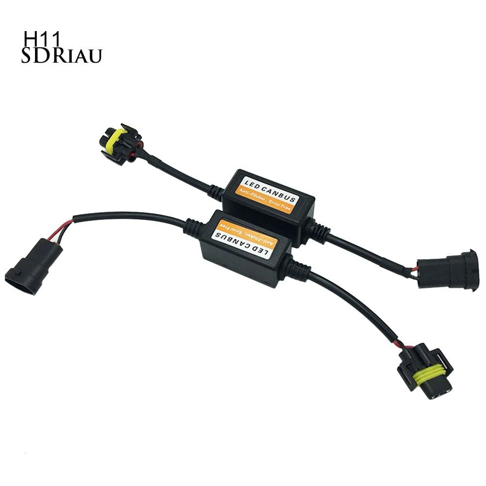 2 Bộ Giải Mã Đèn Pha H1 H4 H7 H11 9005/9006 Cho Xe Hơi