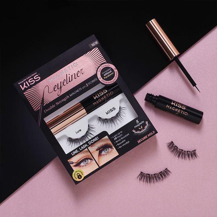 Bộ Mi Giả Nam Châm &amp; Eyeliner Kiss New York Magnetic Eyeliner &amp; Lash Kit (Lure - KMEK01)