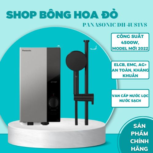 Máy nước nóng trực tiếp 4500W không bơm trợ lực Panasonic DH-4US1VS/W - Hàng chính hãng
