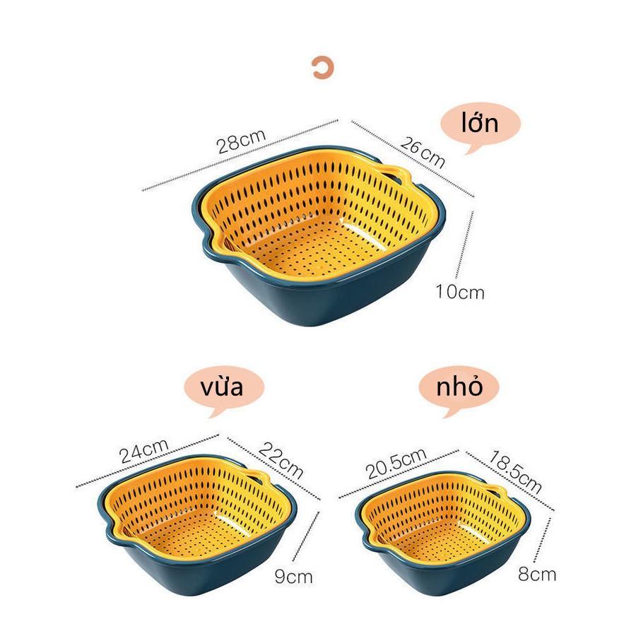 Sét 6 Rổ Chậu Nhựa Modosa Pp Tiện Dụng Cho Nhà Bếp Hàng Chính Hãng - Hàng Chính Hãng